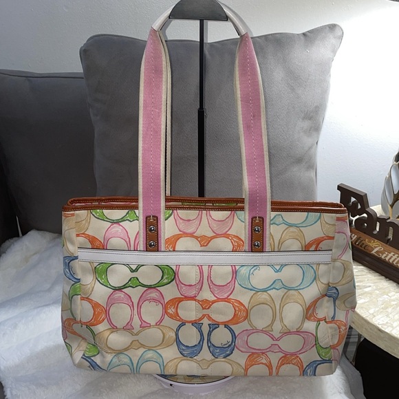 ❤️Coach Hampton Scribble Handbag Vintage - Picture 2 of 16